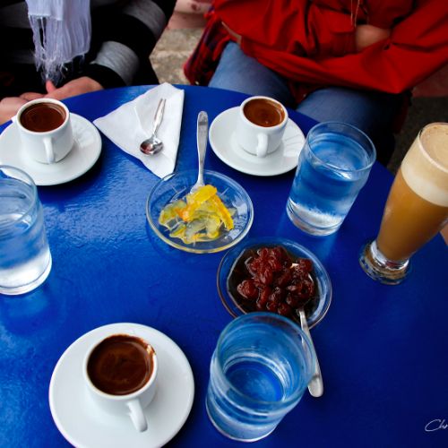 Au café - Crète