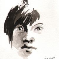 Croquis rapide à l'encre de Chine