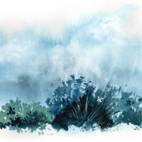Croquis rapide à l'aquarelle