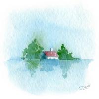 Croquis rapide à l'aquarelle
