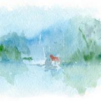 Croquis rapide à l'aquarelle