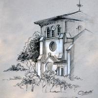 Croquis à la pierre noire et à la craie blanche