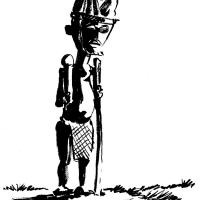 Croquis rapide à l'encre de Chine